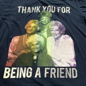 Golden Girls Graphic TShirt Black Size Medium